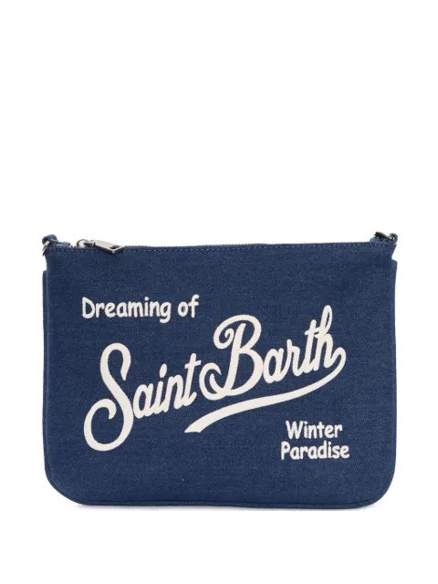 MC2 Saint Barth Kids denim embroidered crossbody bag Blue PAR0030