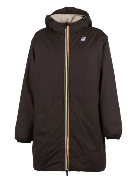 K-Way zip-fastening hooded jacket Brown K21516W