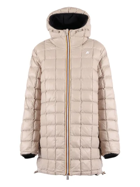 K-Way quilted hooded jacket Blue K8134DW