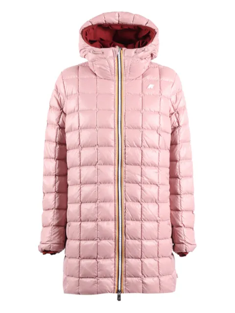 K-Way Sophie hooded reversible parka Pink K8134DW