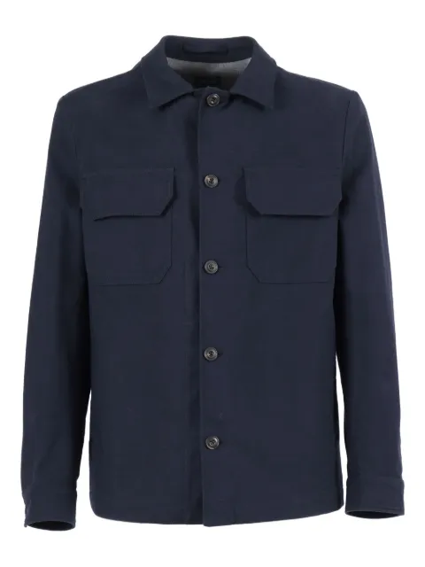 BRANDO flap-pocket shirt jacket Blue 289054518