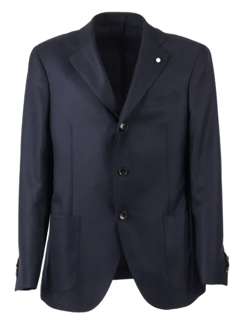 LUIGI BIANCHI MANTOVA button blazer Blue 240152508