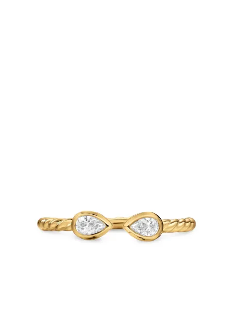 David Yurman 18K yellow gold Petite Modern Renaissance diamond ring Gold R18665D88ADI