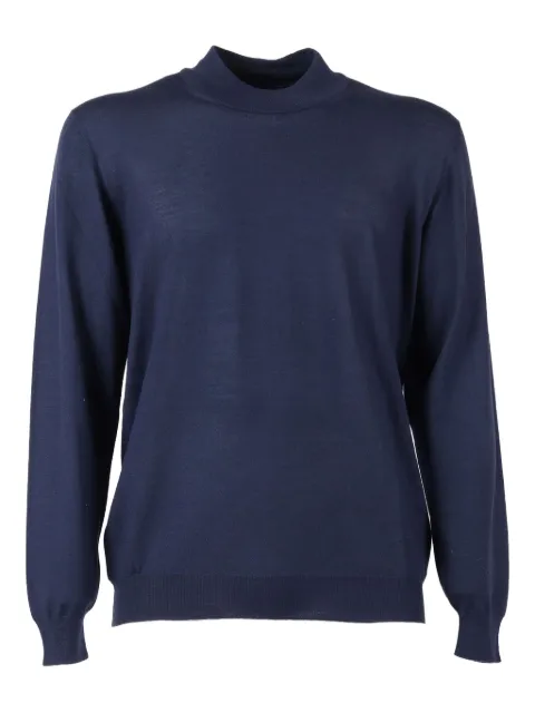 Fedeli mock-neck sweater Blue MU007981