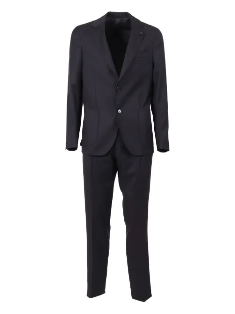 Lardini single-breasted wool suit Blue CN804AECN65404