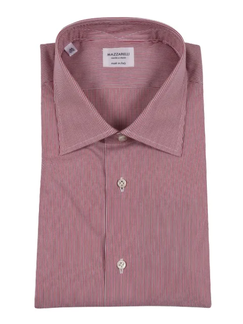 Mazzarelli striped shirt Red 4564