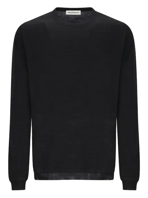 GOES BOTANICAL tubular crewneck sweater Black 132