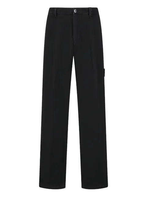 Stone Island patch trousers trousers Black K2S153100008S0184