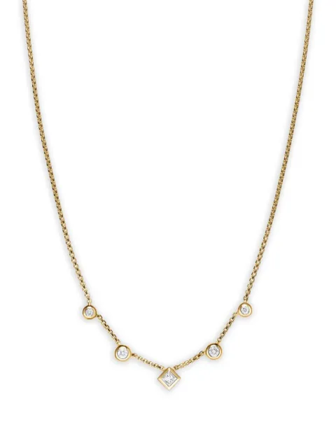 David Yurman 18K yellow gold Petite Modern Renaissance diamond necklace Gold N18648D88ADI