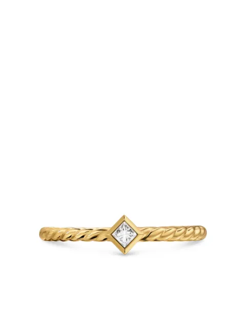 David Yurman 18K yellow gold Petite Modern Renaissance diamond ring Gold R18664D88ADI