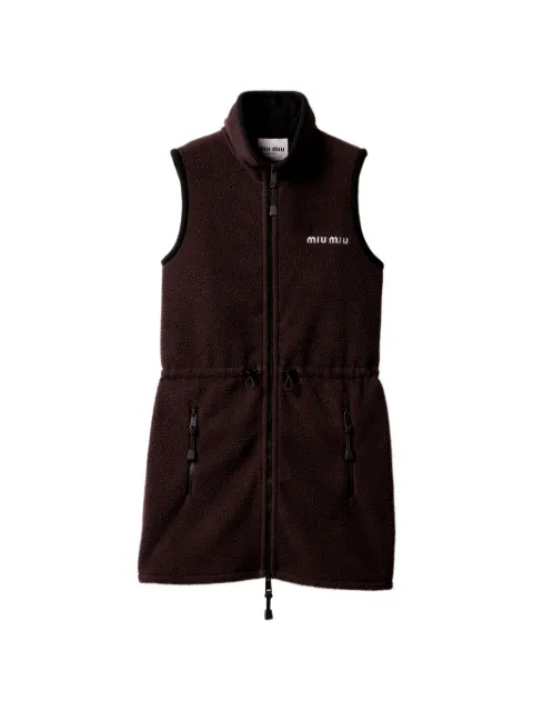 Miu Miu fleece dress Brown MF5604SOOO1732
