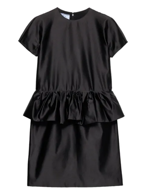 Prada ruffled-detail mini dress Black P3Q42SOOO1653
