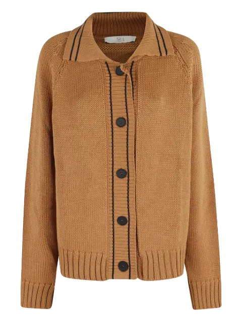 Tela button striped cardigan Neutrals E4001507T243097
