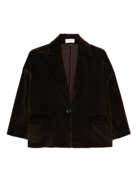 Circolo 1901 single-breasted blazer Brown FD3625