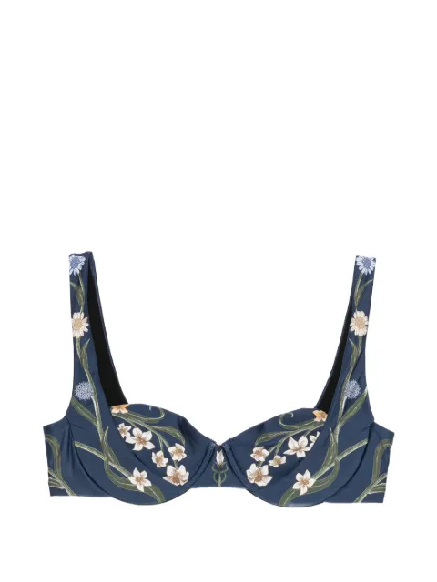 Agua By Agua Bendita Zucchini Laguna bikini top Blue 20295