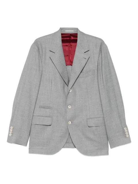 Brunello Cucinelli silk-blend blazer Grey MR4927BTDC003