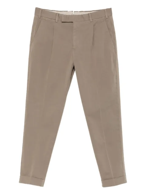 PT Torino pleated cuffed pants Brown CORTZAZ40FNK03