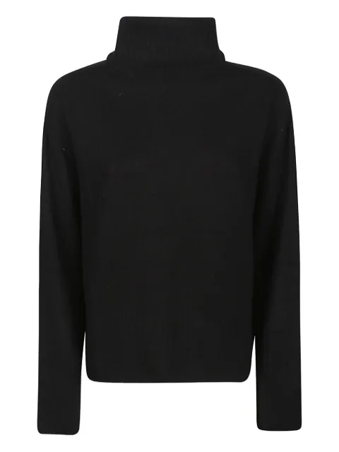 Aragona turtleneck cashmere sweater Black D3226TF