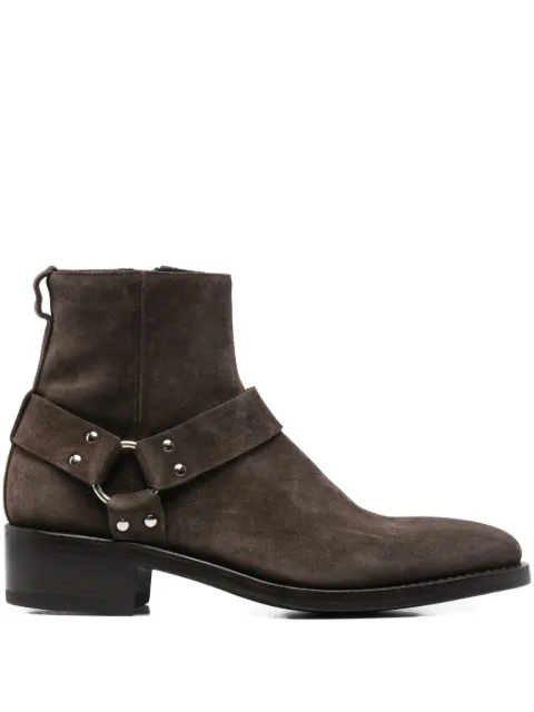 Premiata leather biker boots Brown 32315