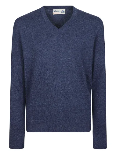 Ballantyne V-neck cashmere sweater Blue B2P00112K00