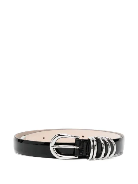 Déhanche Hollyhock belt Black HOLLYHOCKBLACKPATENTLEATHERSILVER