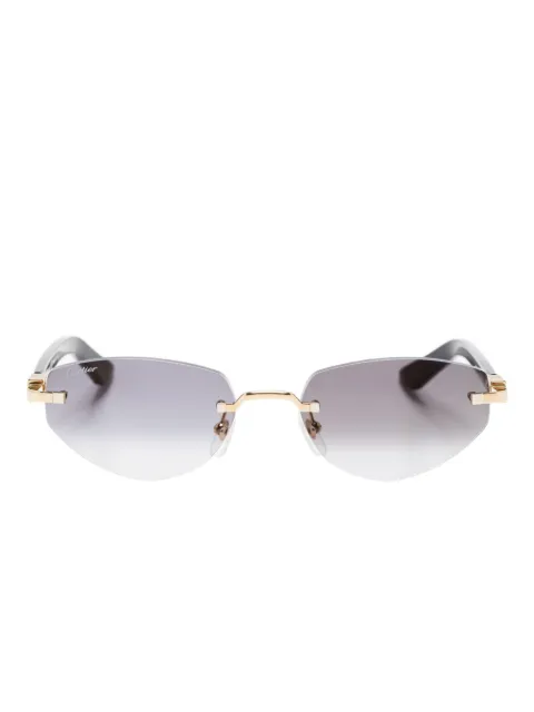 Cartier Eyewear geometric-frame sunglasses Black CT0580S001