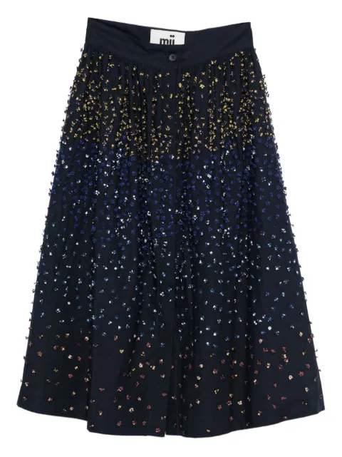 mii sequin-embellished skirt Blue 36SKIRTMONA