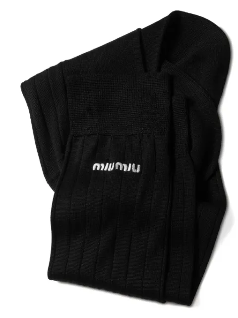 Miu Miu silk socks Black MCZ475SOOO14A0