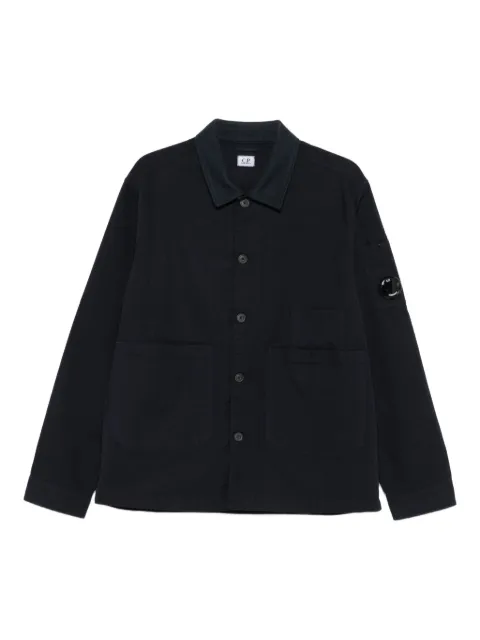 C.P. Company buttoned patch-pocket jacket Blue 19CMOS286A110471G888