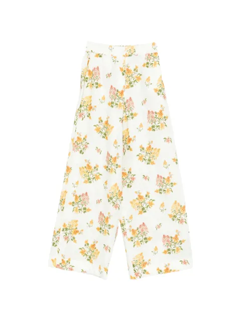 Agua By Agua Bendita Tota Cordillera floral palazzo pants White 20304