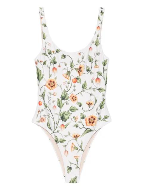Agua By Agua Bendita Gema Uchuva floral swimsuit Neutrals 20260