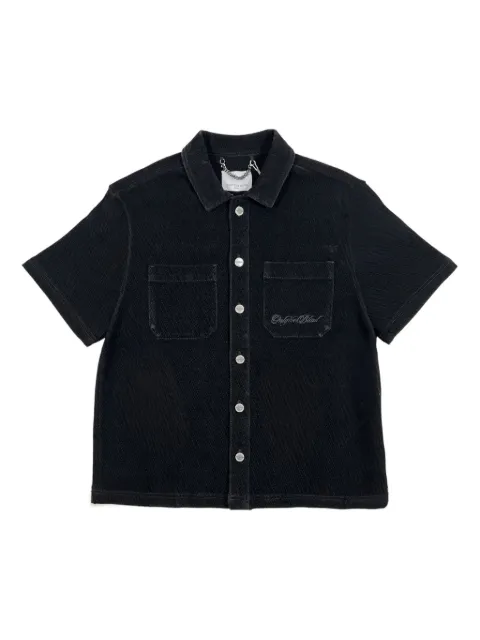 Only the Blind corduroy pocket shirt Black OTBSH1572