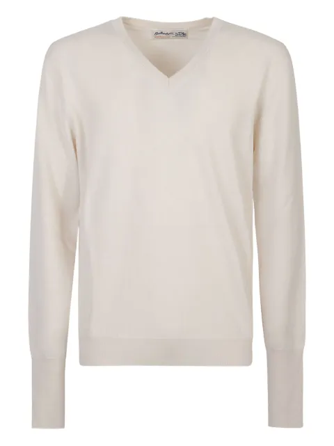 Ballantyne V-neck cashmere sweater Neutrals B2P00112K00