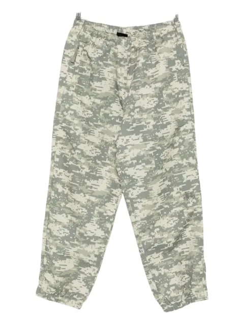 Stüssy elasticated-waistband camouflage pants Green 116717