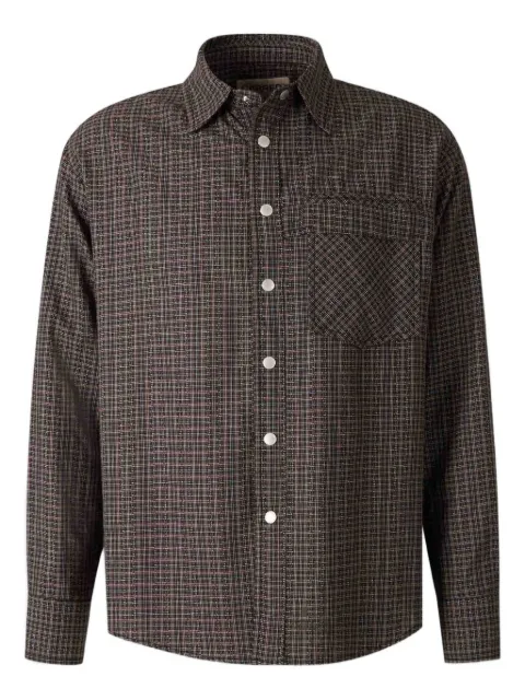 Carrer checked shirt Brown BECKSNAPSHIRT