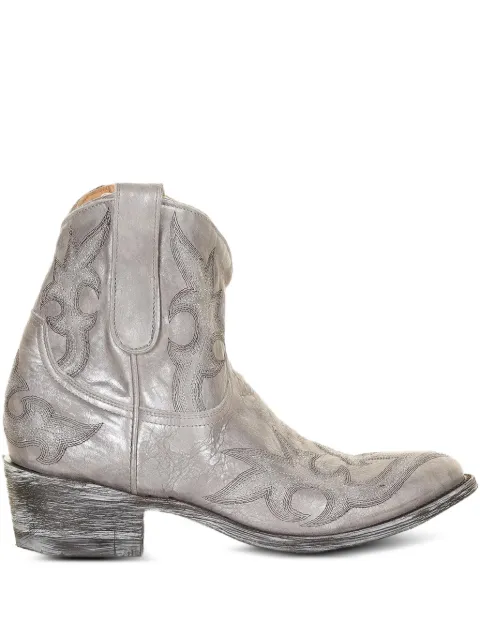 Mexicana 40mm metallic-effect leather cowboy boots Silver L11745R5RAGAVENACARMETALLICO