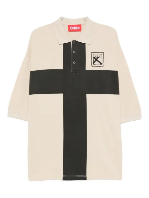 032c Fainting Cross polo shirt Neutrals F25URC0459550