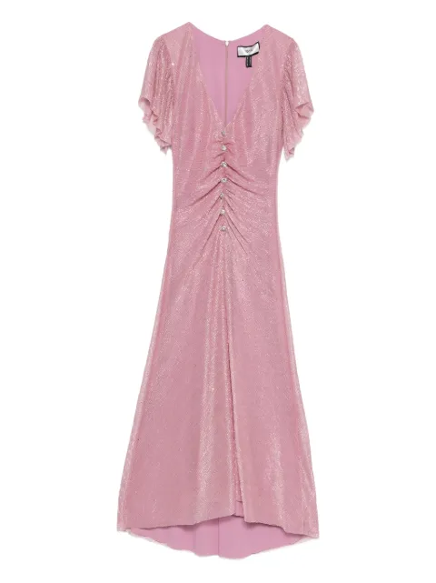 NISSA ruched midi dress Pink RS14241