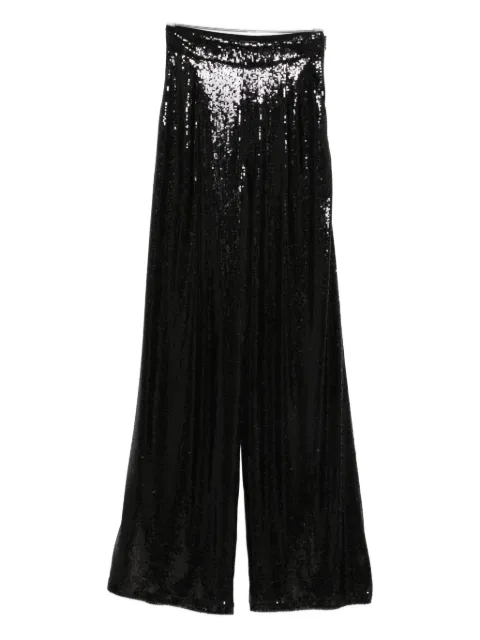 NISSA sequin-embellished trousers Black PS16111