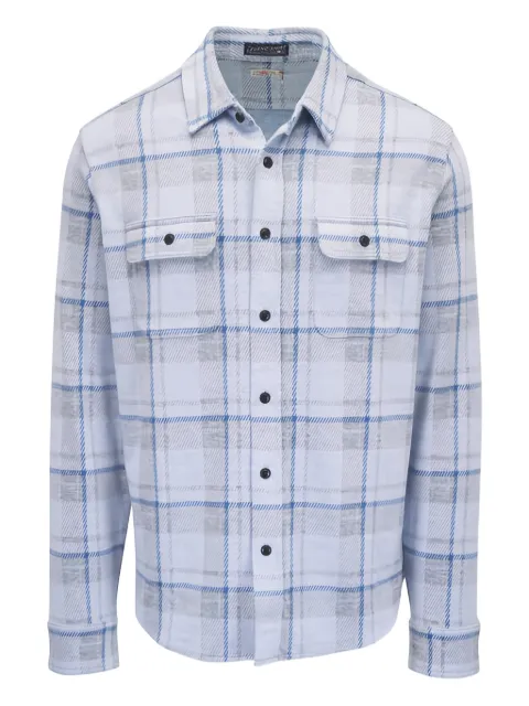 FAHERTY Legend™ check chest-pocket shirt Grey MXC0002MAK