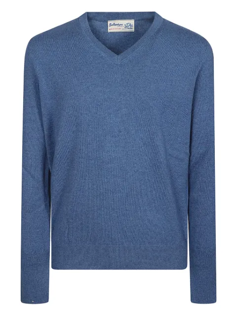 Ballantyne V-neck cashmere sweater Blue B2P00112K00