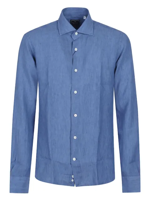 Orian button-down linen shirt Blue WH7302U441