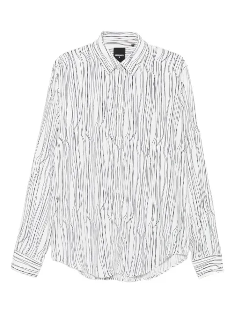 Patrizia Pepe graphic-print flowing shirt White 5C0310A093