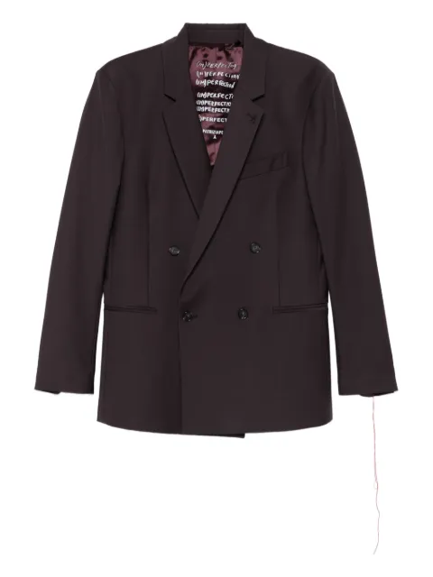 Patrizia Pepe double-breasted wool blazer Red 5SR743A1WK