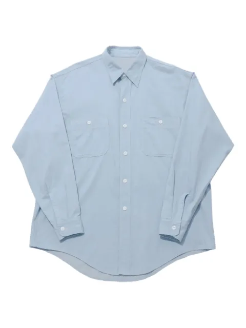 Kaptain Sunshine double-pocket long-sleeved shirt Blue KSBSSH03