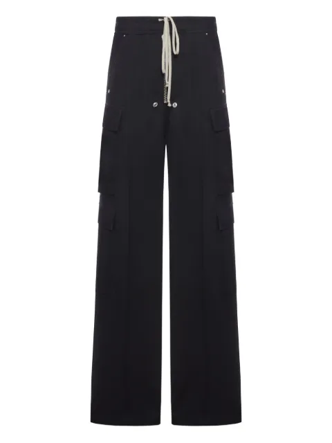 Rick Owens cargo wool trousers Black RR02E1339WD