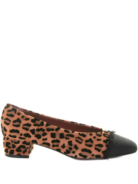 Roberto Festa leopard-print suede pumps Neutrals IRELIASUEDELEOBRANDY