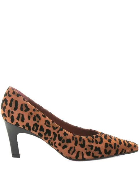 Roberto Festa 70mm leopard-print suede pumps Brown WARASUEDELEOBRANDY