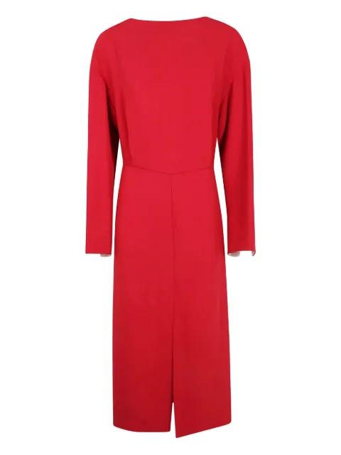 Carven long-sleeve midi dress Red 6252K21033