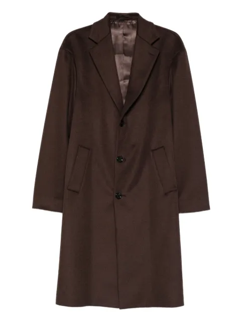 Lardini notched-lapels coat Brown AA23152CN65605